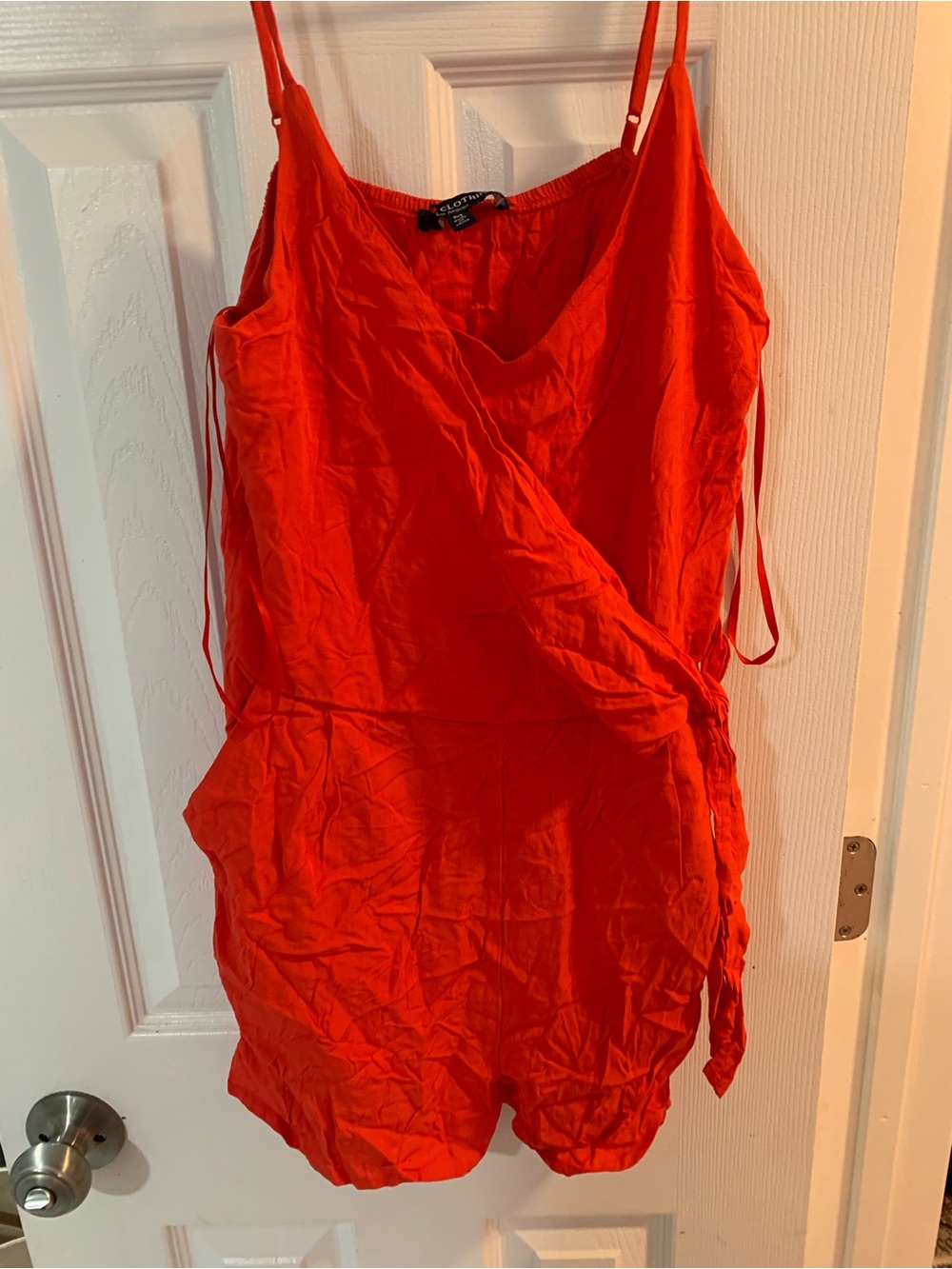 Bright Red Romper - Picture 2 of 8